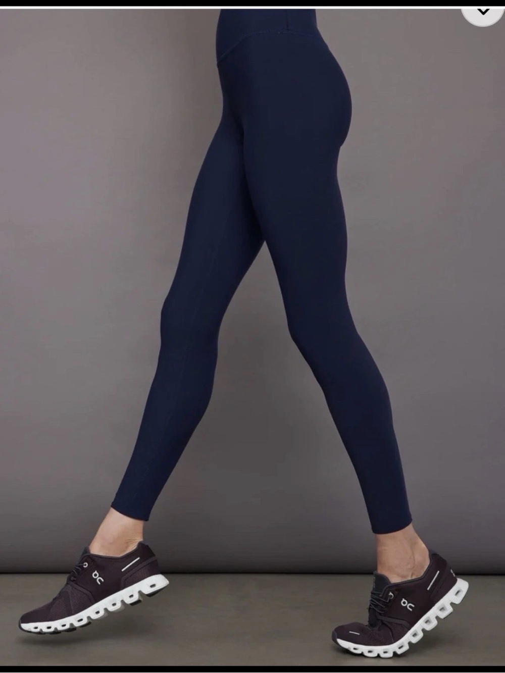 Carbon 38 High rise full length Leggings in diamond compression (NAVY BLAZER) S